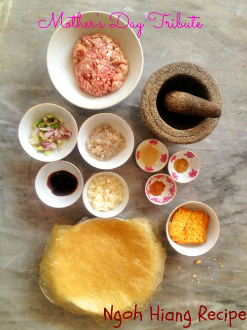 mothers dayngor hiang mise en place singapore recipe